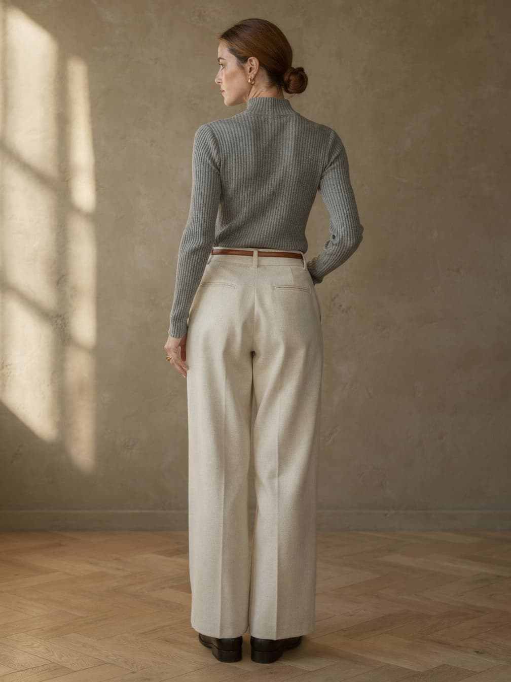 Col roulé Adèle – Gris