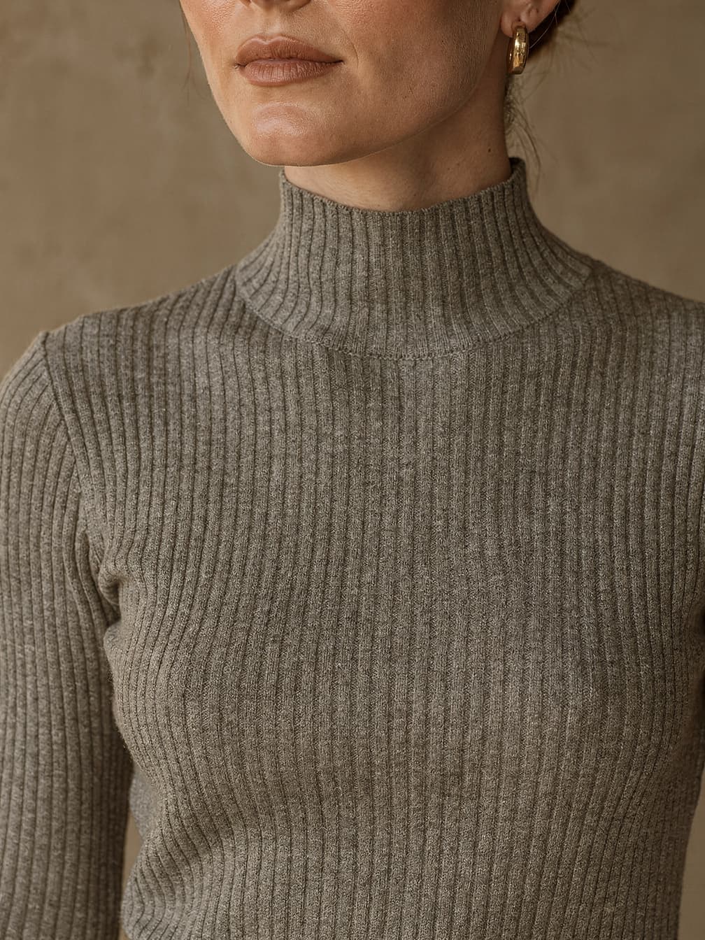 Col roulé Adèle – Gris