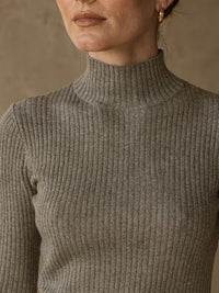 Col roulé Adèle – Gris