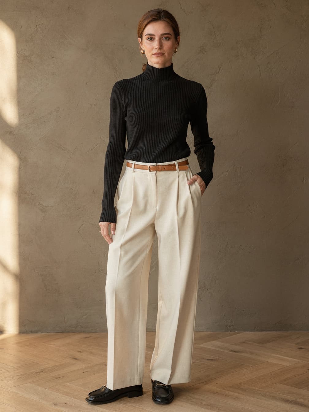 Col roulé Adèle – Noir