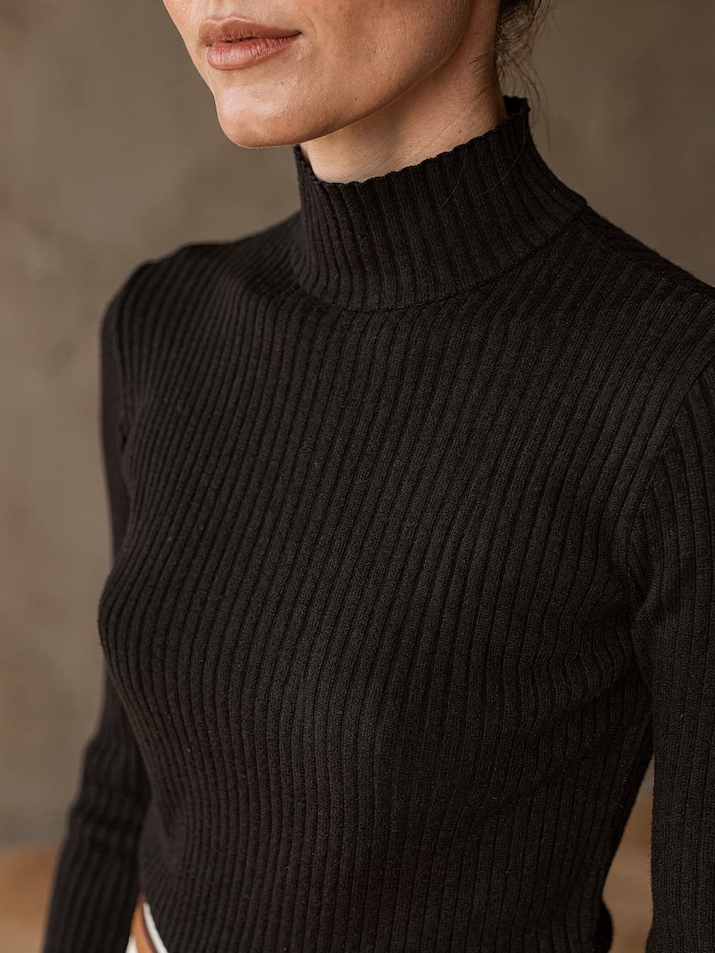 Col roulé Adèle – Noir