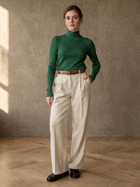 Col roulé Adèle – Vert