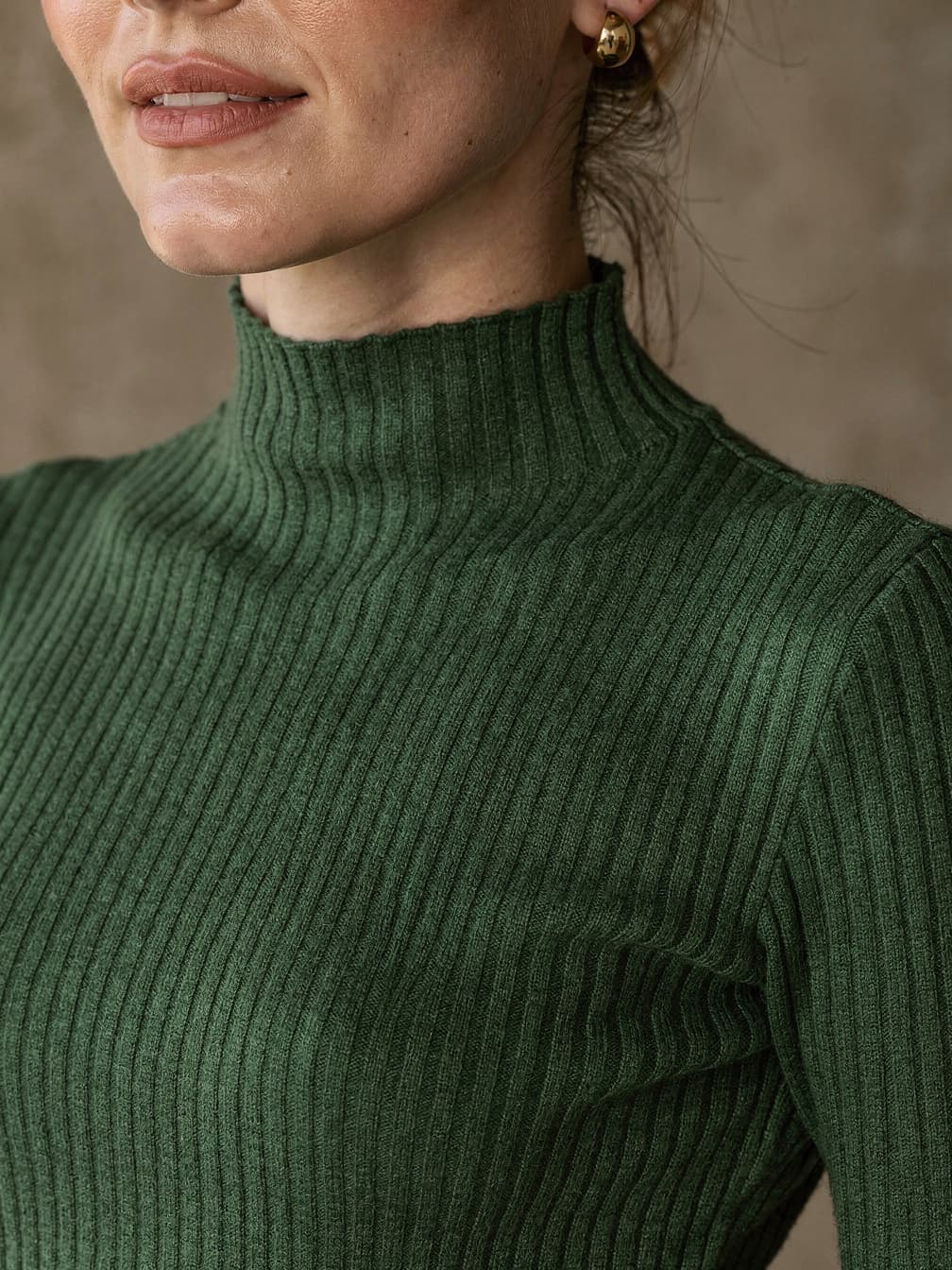Col roulé Adèle – Vert