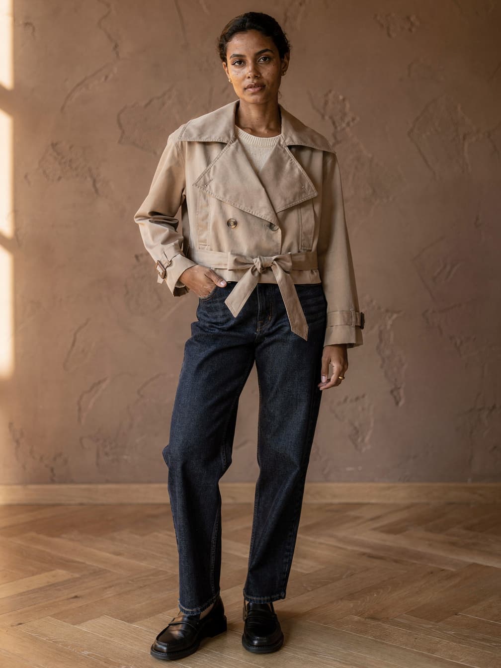 Trench court Albane – Beige