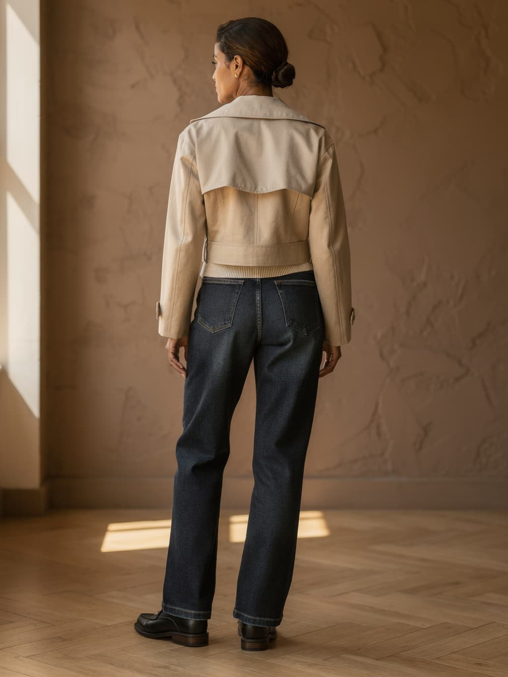 Trench court Albane – Beige