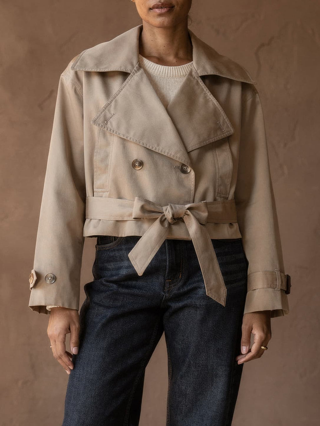 Trench court Albane – Beige