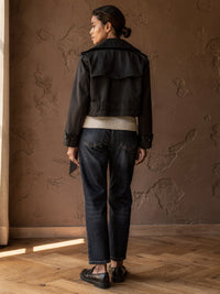 Trench court Albane – Noir