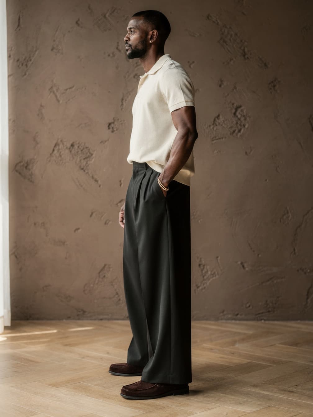 Pantalon double pince Ambroise – Noir