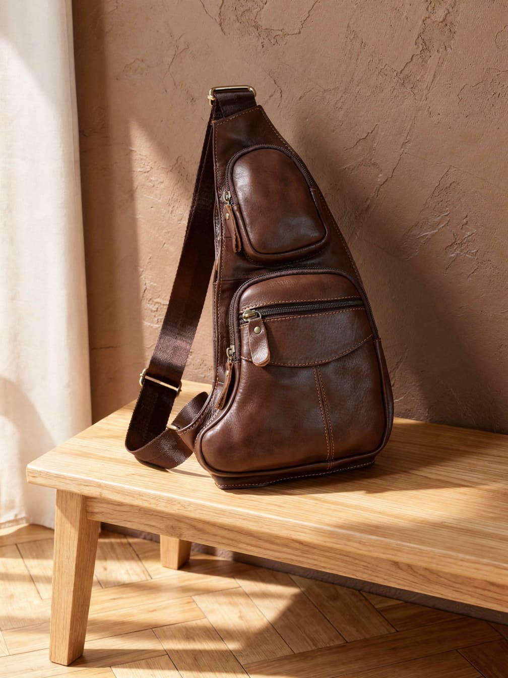 Sacoche Anatole – Marron