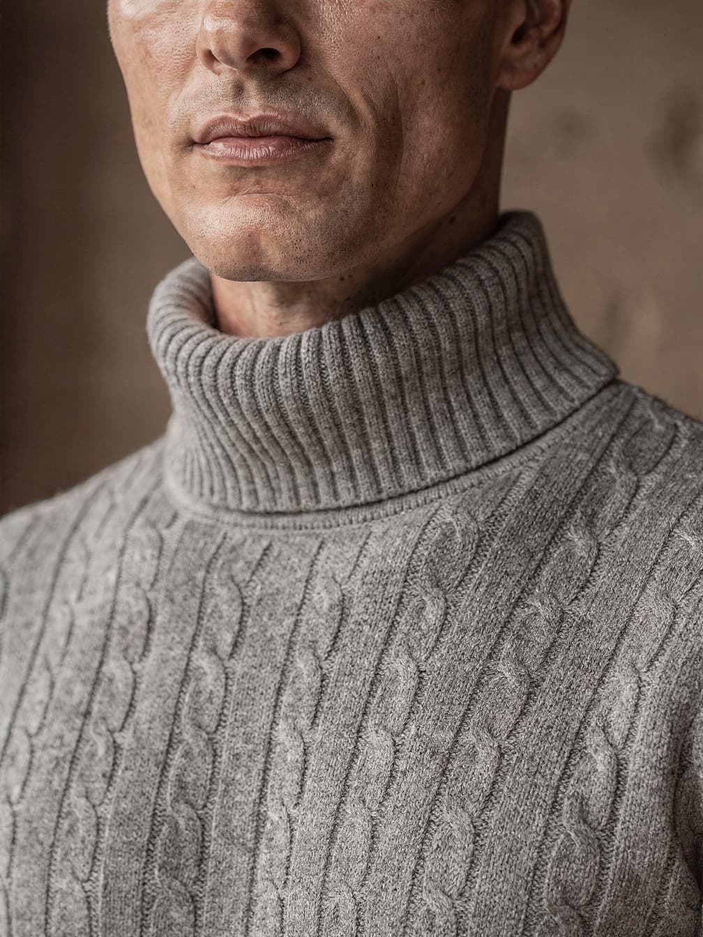 Col roulé Augustin – Gris