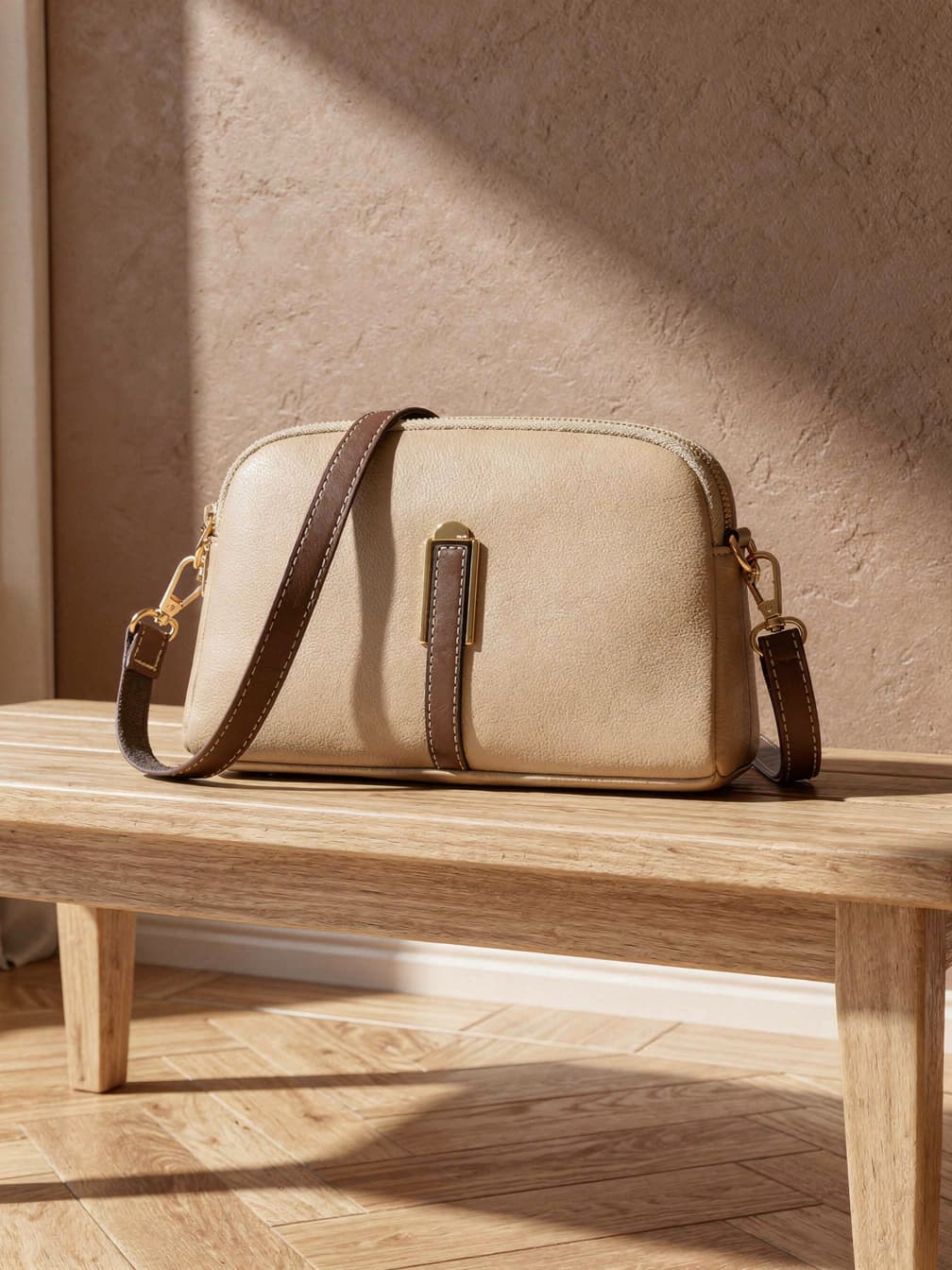 Sac à rabat Aurore – Beige
