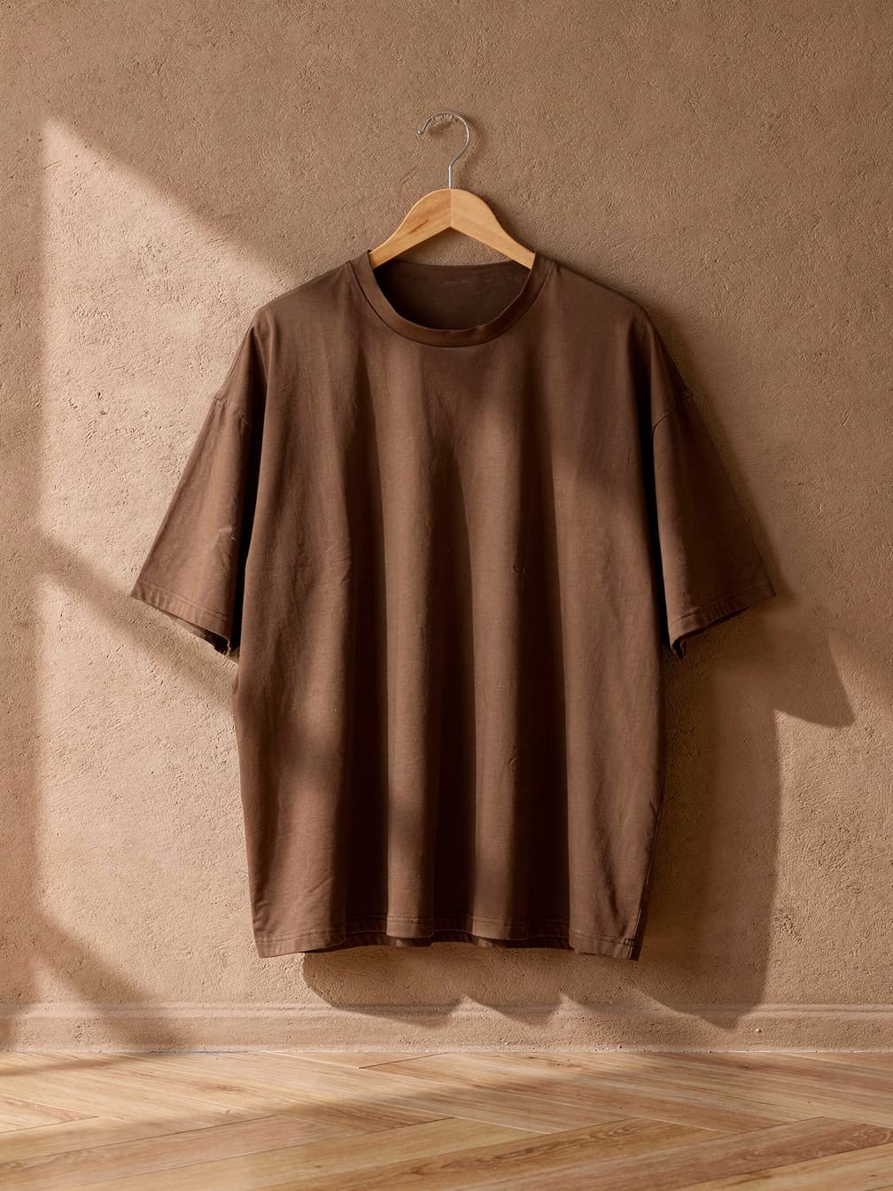 T-shirt ample Baptiste – Marron