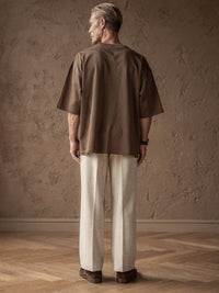 T-shirt ample Baptiste – Marron