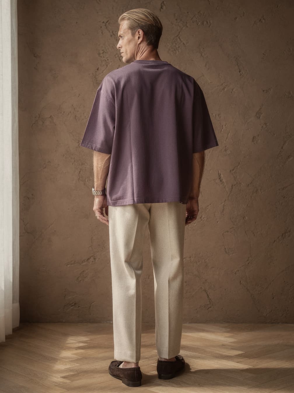 T-shirt ample Baptiste – Violet