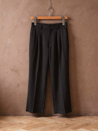 Pantalon léger à pinces Basile – Noir