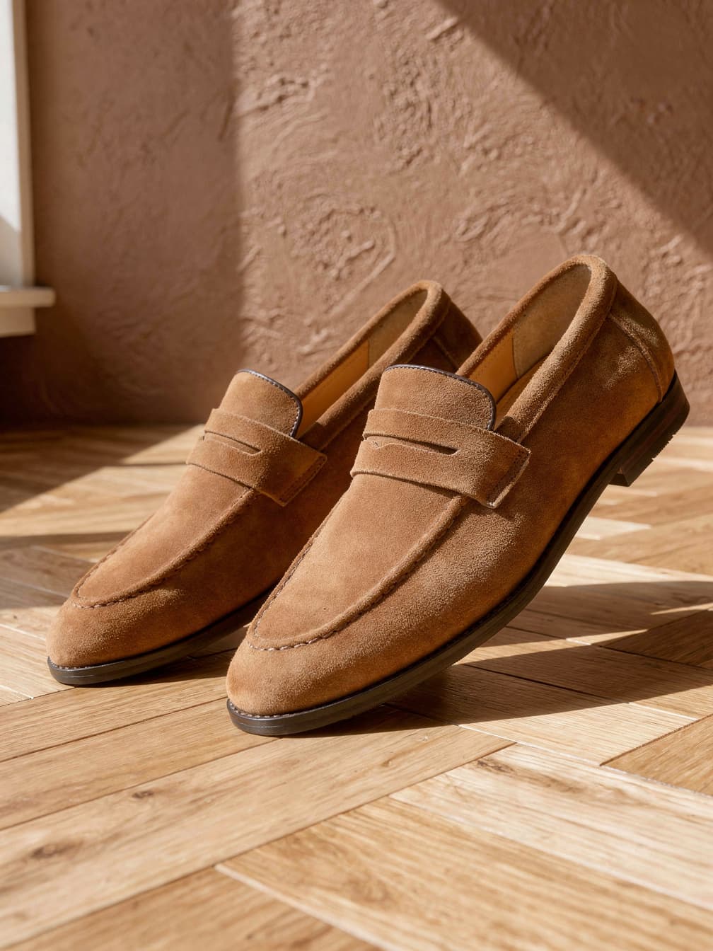 Mocassins légers Benoît – Maron clair