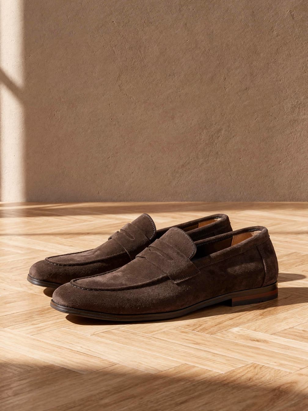 Mocassins légers Benoît – Maron foncé