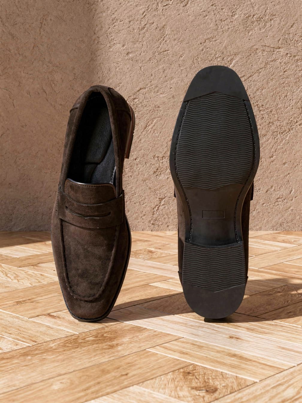 Mocassins légers Benoît – Maron foncé