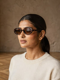 Lunettes de soleil ovales Bertille – Léopard