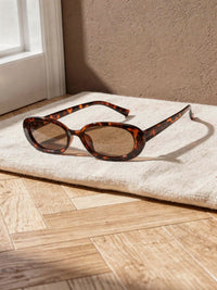 Lunettes de soleil ovales Bertille – Léopard
