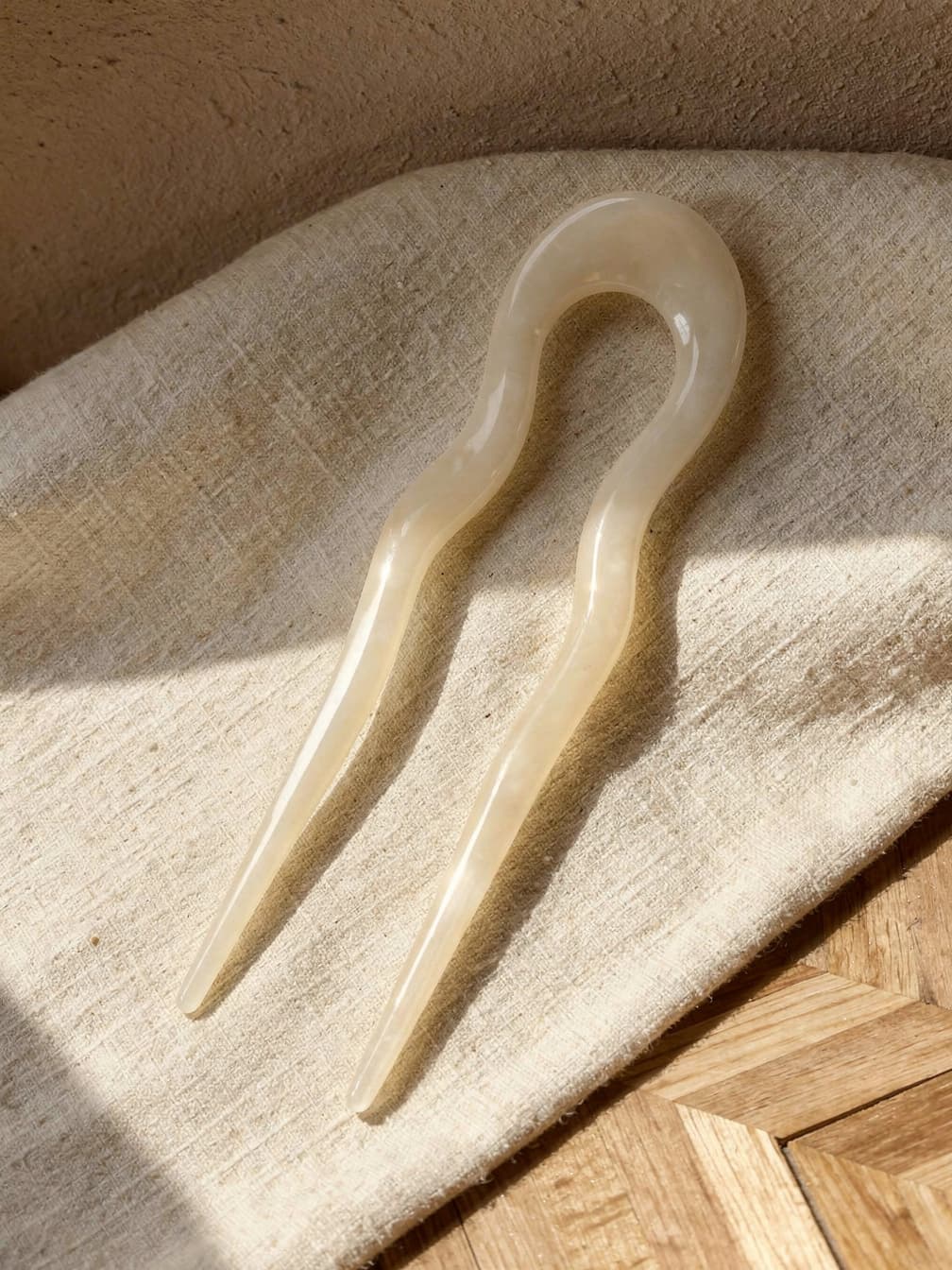 Pique à chignon Céleste – Blanc