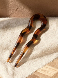 Pique à chignon Céleste – Noir / Maron