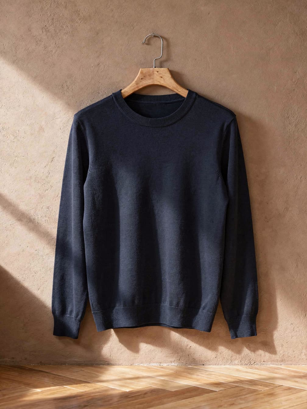 Pull col rond Charles – Marine
