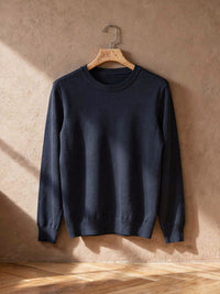 Pull col rond Charles – Marine