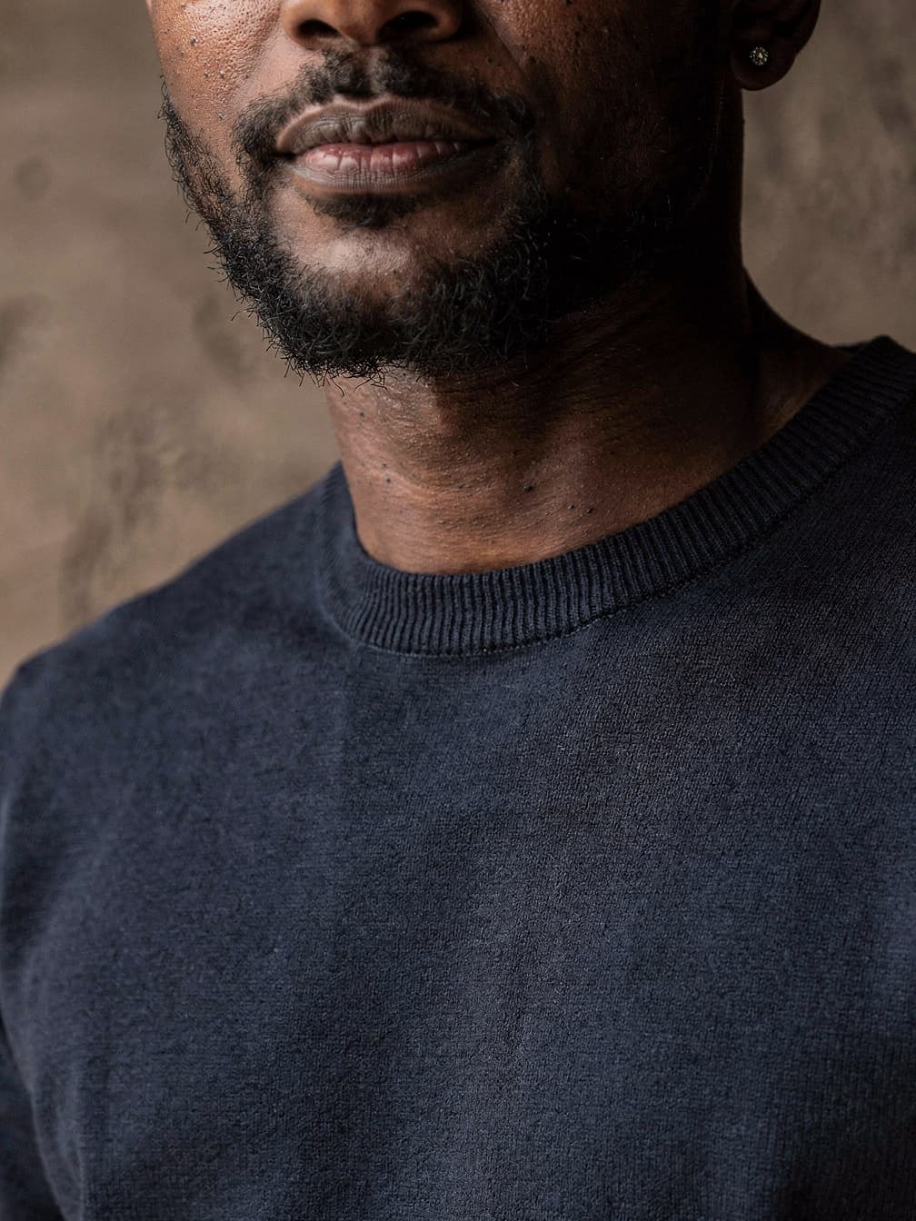 Pull col rond Charles – Marine