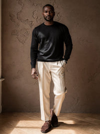 Pull col rond Charles – Noir