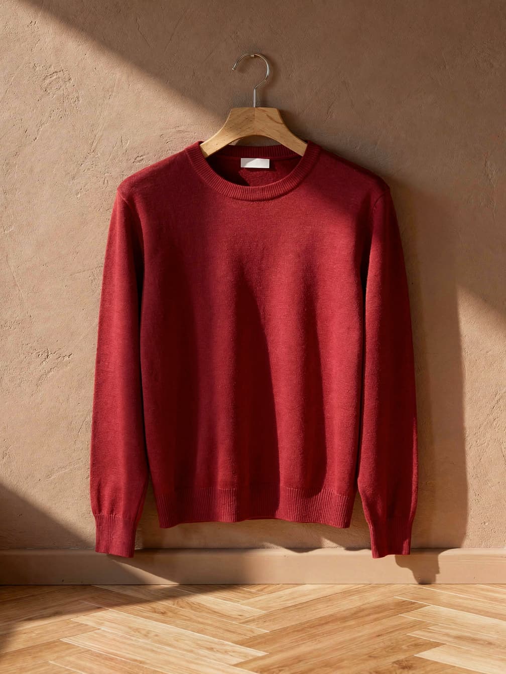 Pull col rond Charles – Rouge