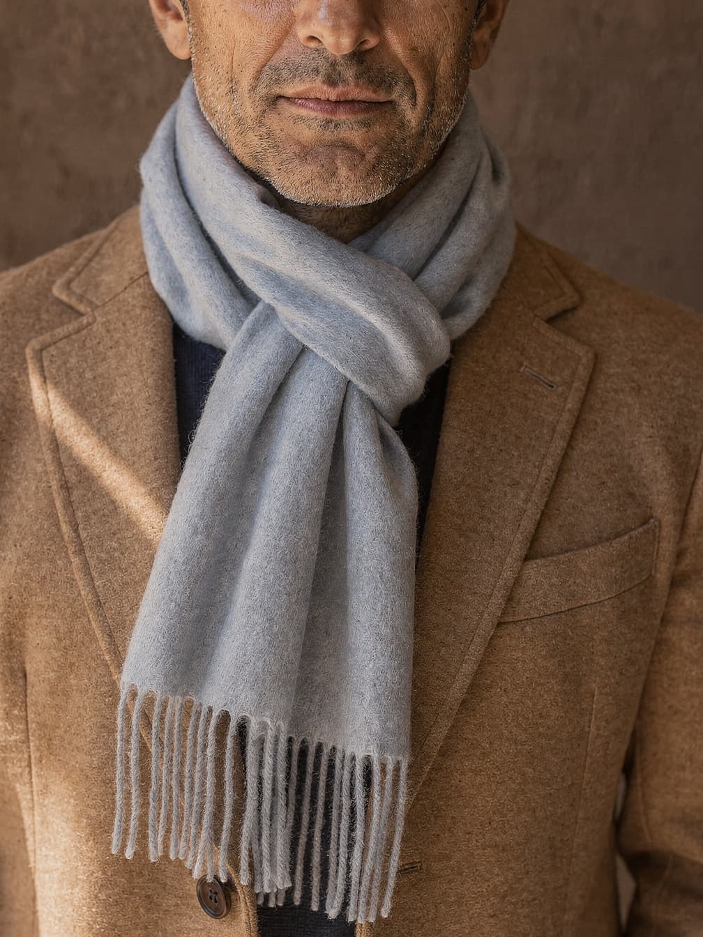 Écharpe étroite Charlie – Bleu clair