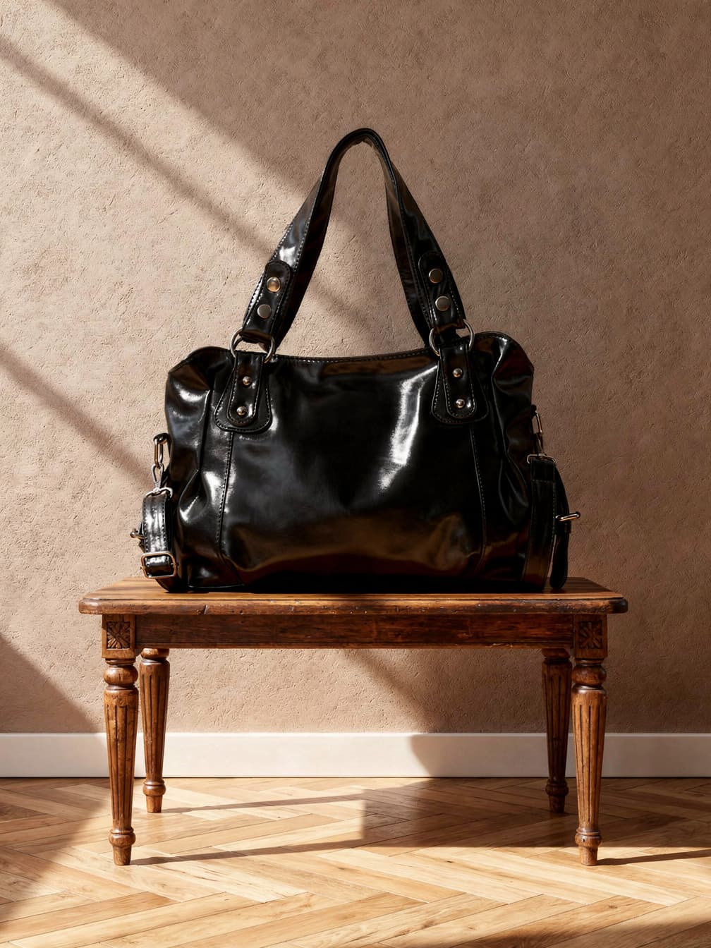 Cabas Charlotte – format ordinateur – Noir