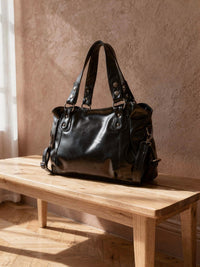 Cabas Charlotte – format ordinateur – Noir