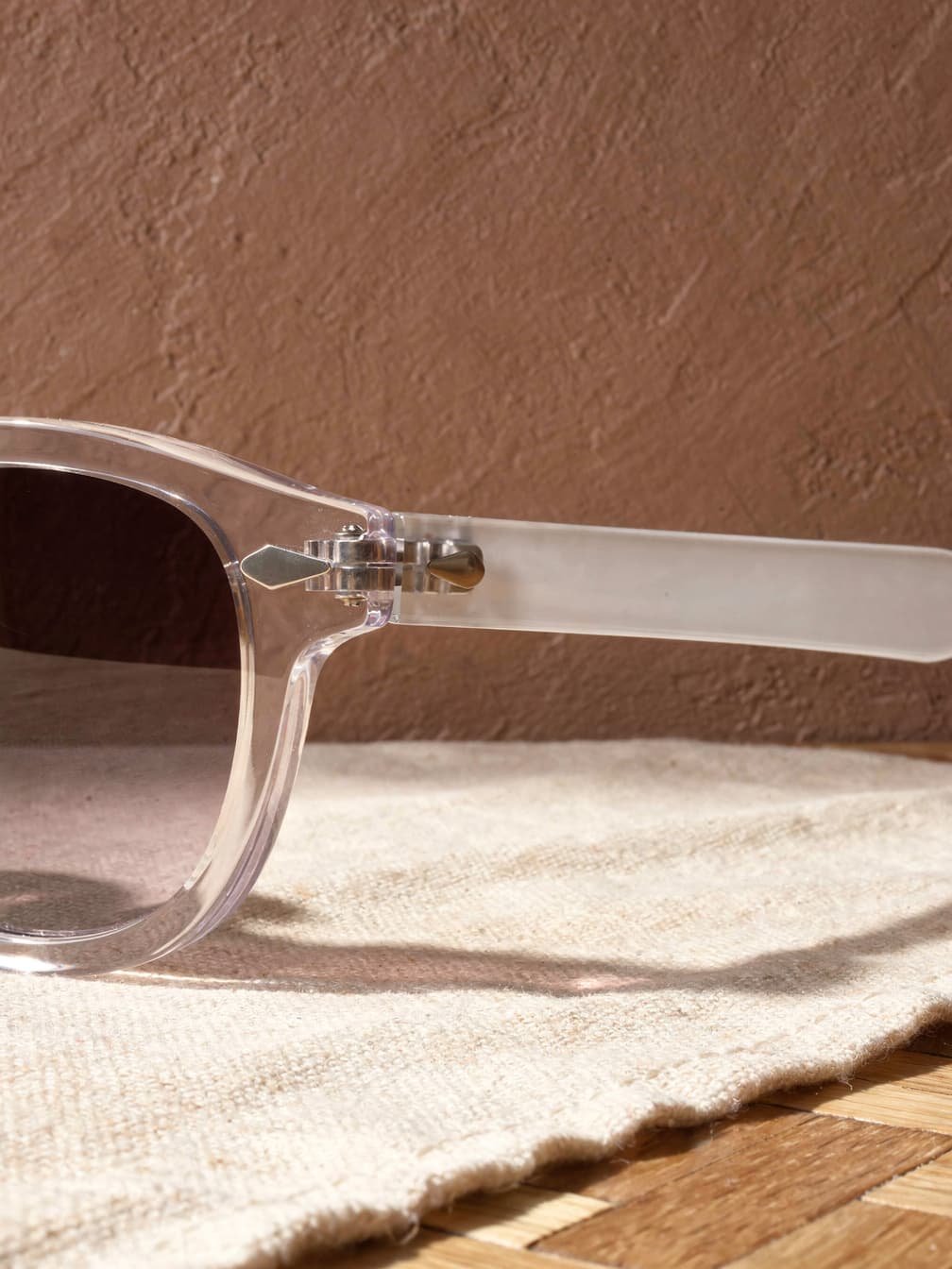 Lunettes de soleil rondes Claude – Blanc