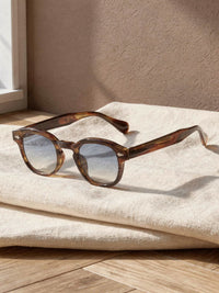 Lunettes de soleil rondes Claude – Bois
