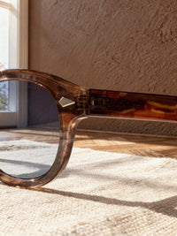 Lunettes de soleil rondes Claude – Bois