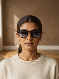 Lunettes de soleil rondes Claude – Léopard