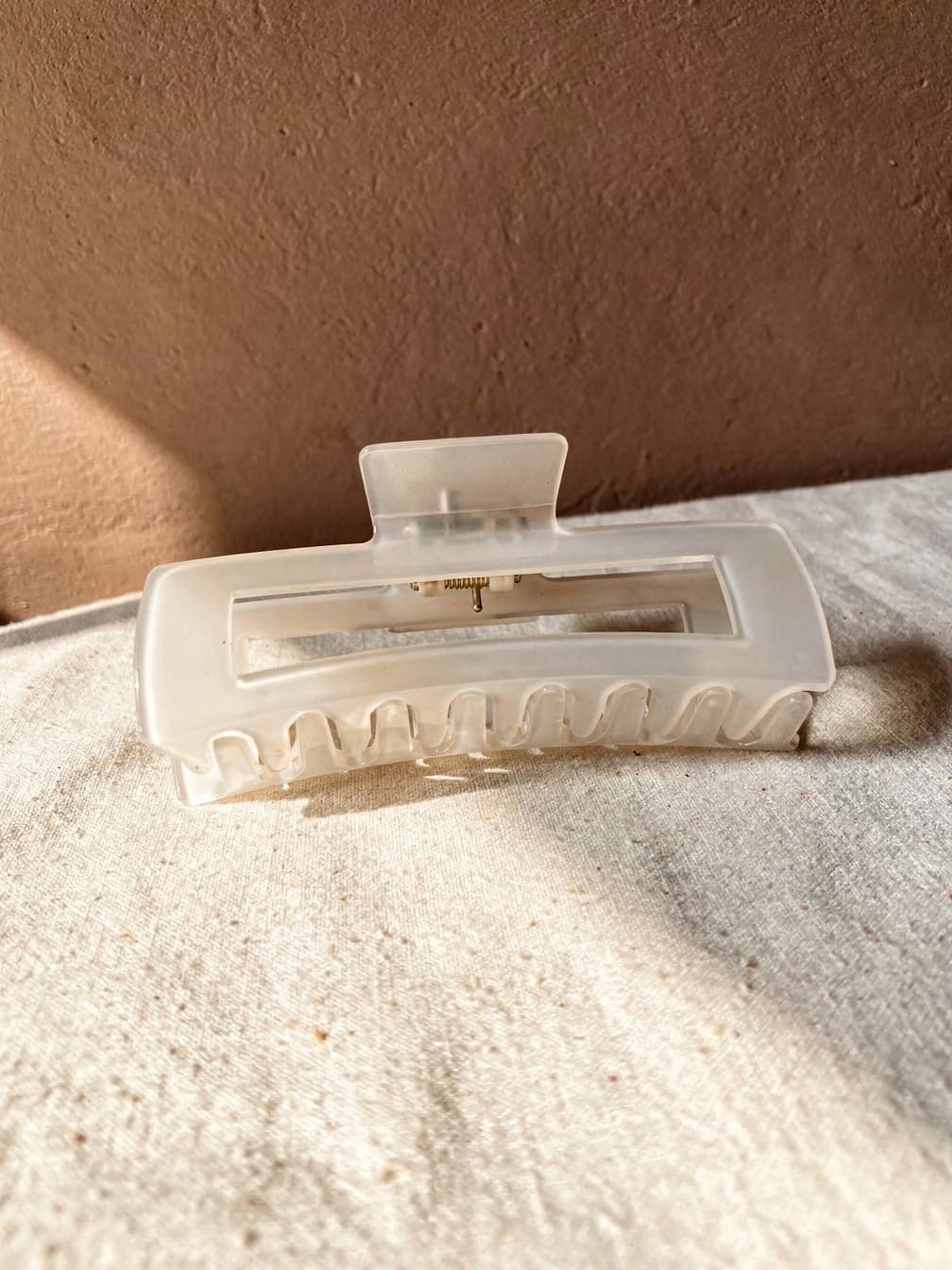 Pince à cheveux Clémence – Blanc
