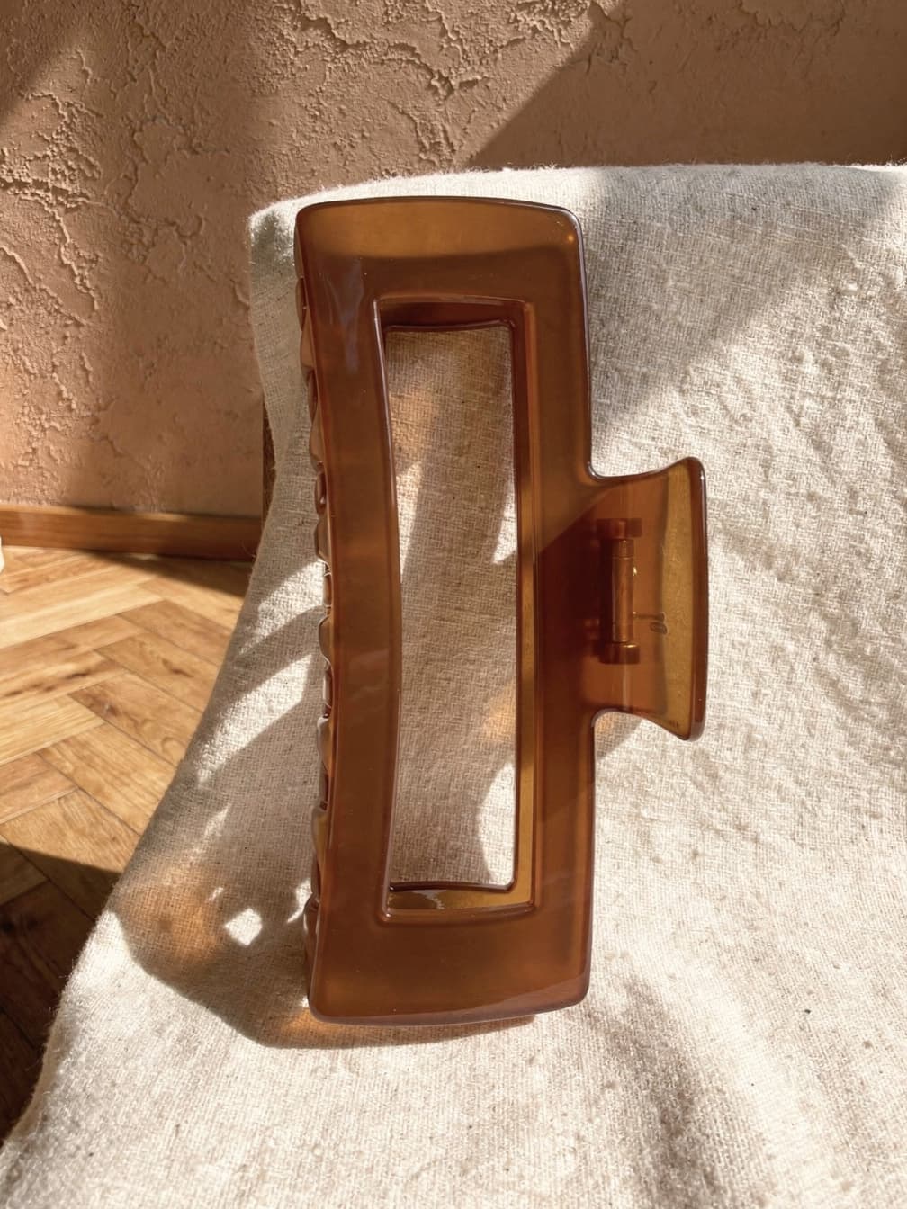 Pince à cheveux Clémence – Marron
