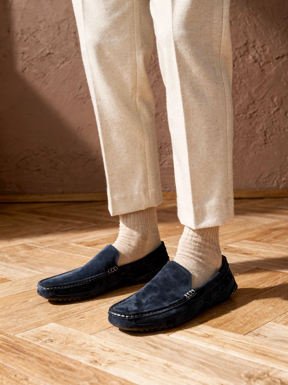 Mocassins souples Clément – Marine