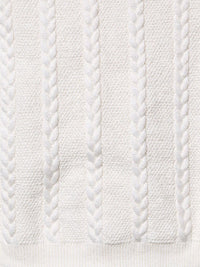 Pull torsadé Côme – Blanc