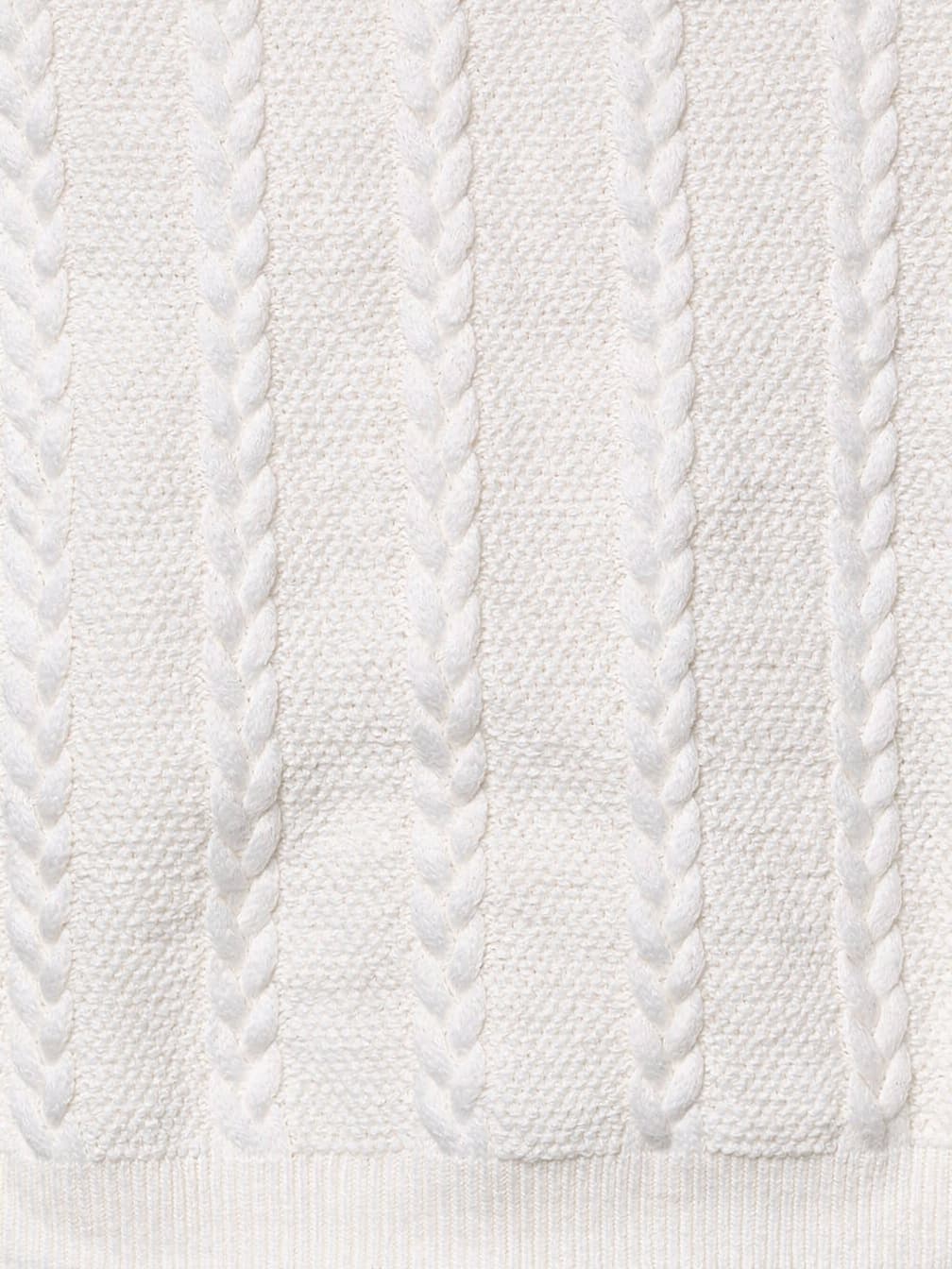 Pull torsadé Côme – Blanc