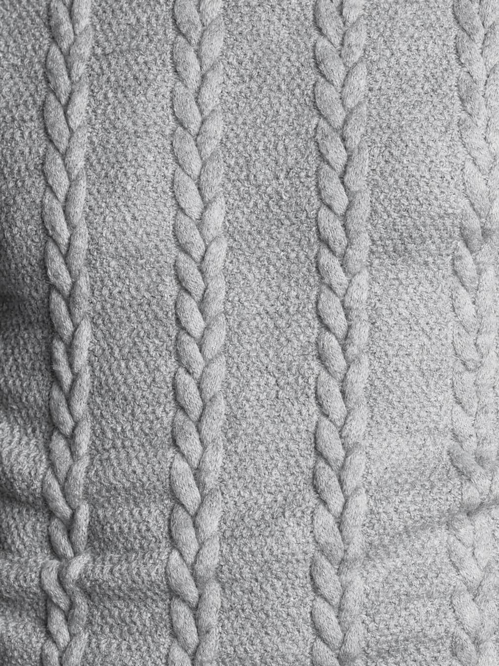 Pull torsadé Côme – gris clair