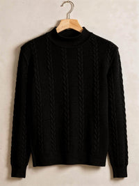 Pull torsadé Côme – Noir