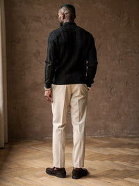 Pull torsadé Côme – Noir