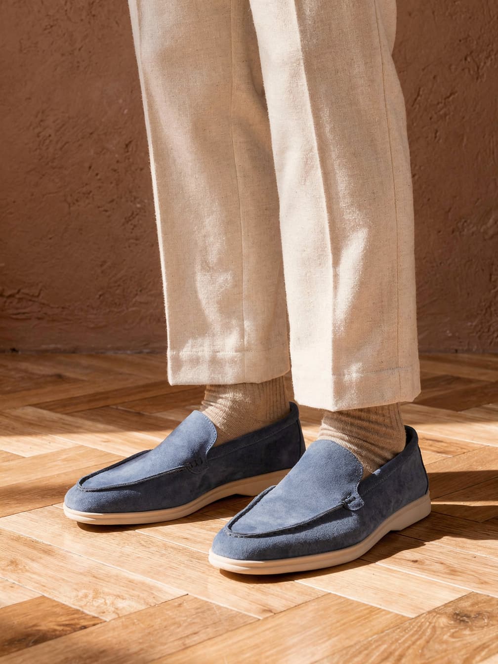 Mocassins Damien – Bleu clair
