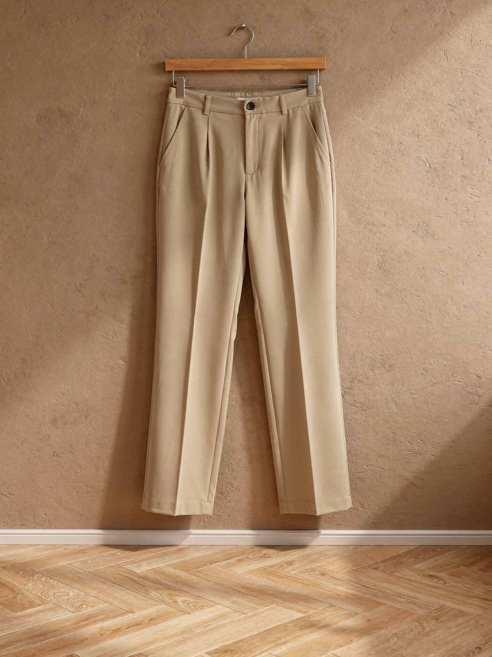 Pantalon taille haute Delphine – Beige