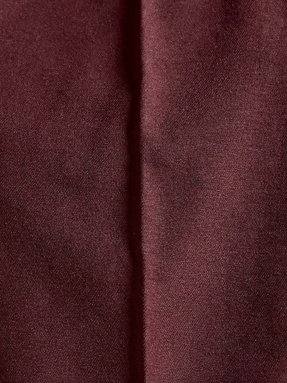 Pantalon taille haute Delphine – Bordeau