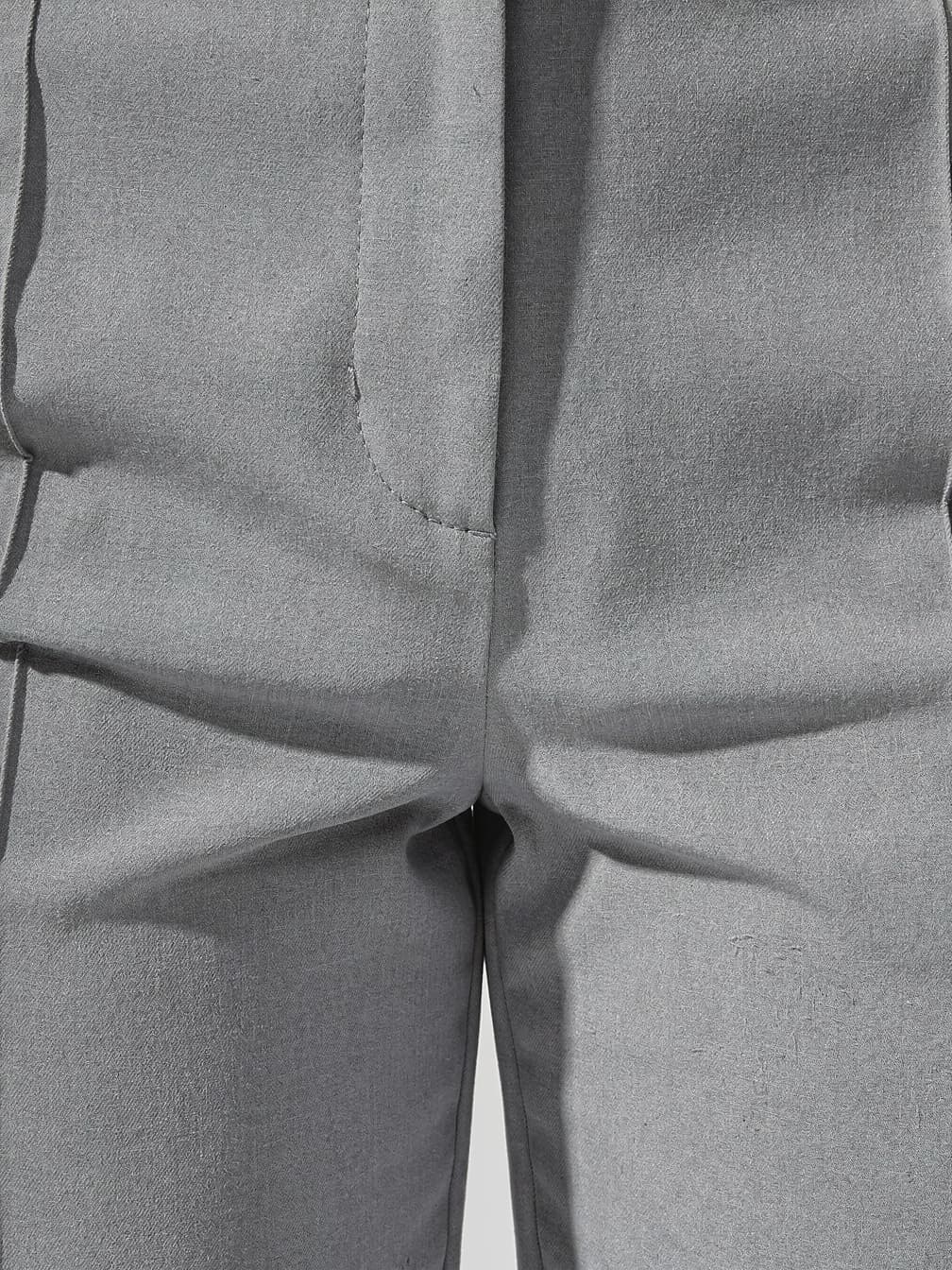 Pantalon taille haute Delphine – gris clair